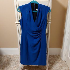 NEW, Calvin Klein, Size 6, Blue Dress. Tag still on.
